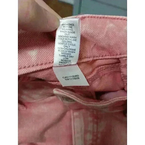 Est. 1946 Denim Skinny Jeans Women's 6 Pink Mid Rise Raw Hem Cotton Blend Pants - Picture 5 of 7